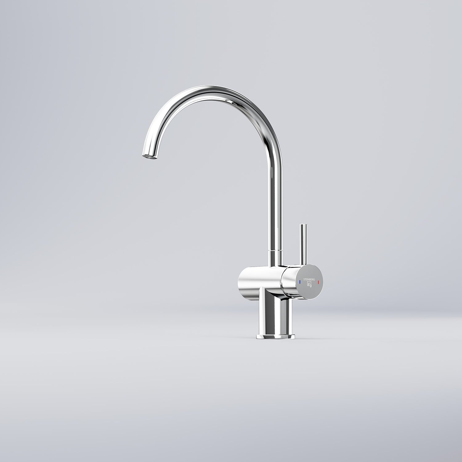 Steinberg Single Lever Brass Basin Faucet With Swiveling Spout (Brushed Copper - 155mm Projection)