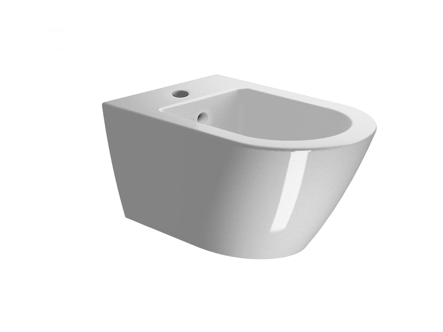 Wall-hung bidet with single taphole and overflow | Model 9465111