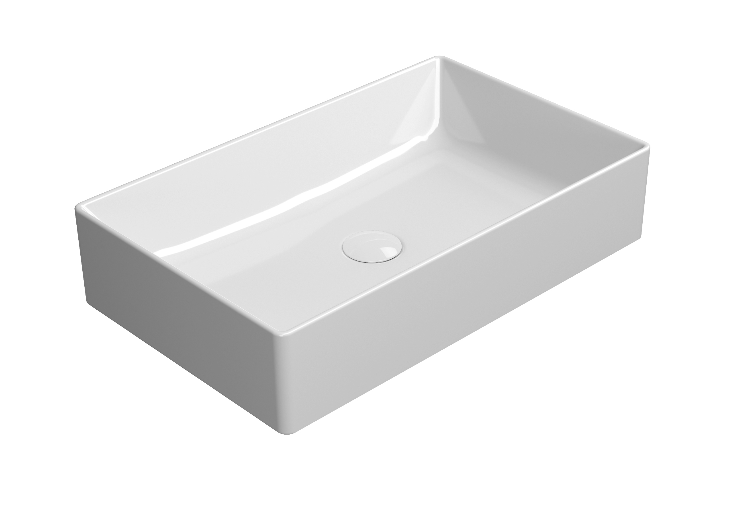 Rectangular countertop washbasin | Model 9453