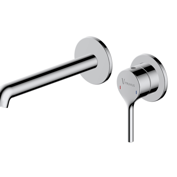 wall mounted single lever basin mixer