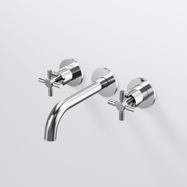 3-hole wall mounted basin mixer