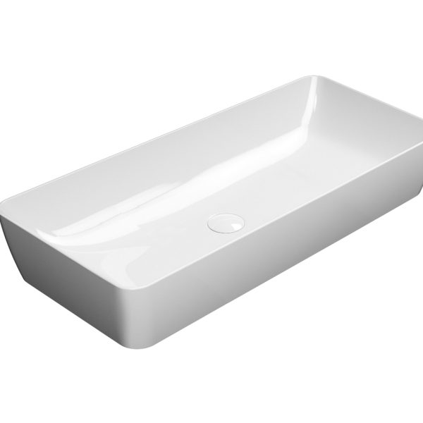 Rectangular countertop washbasin